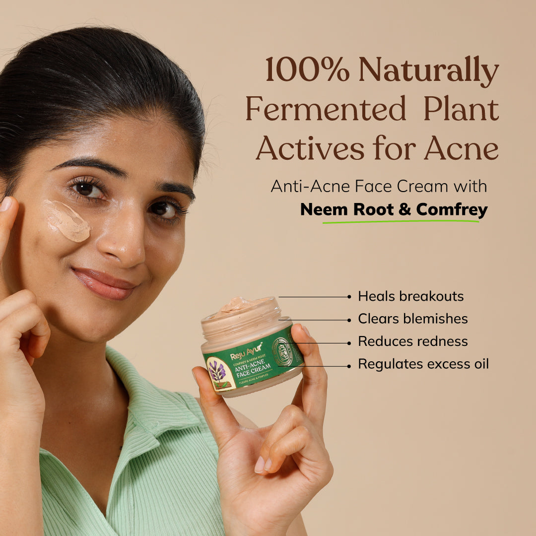 Anti-Acne Face Cream with Comfrey & Neem Root